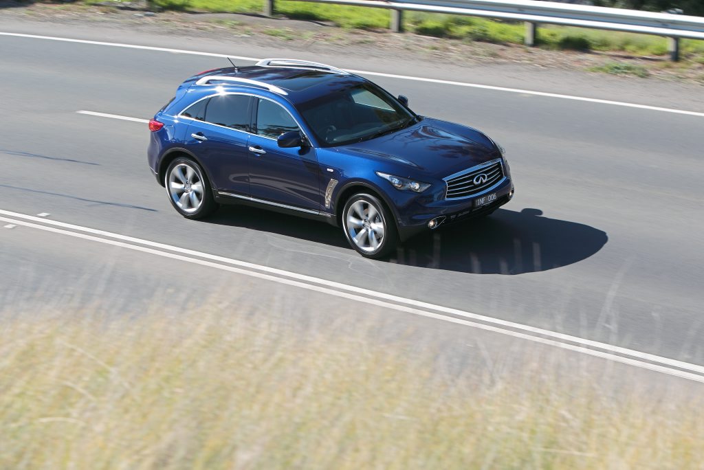 The range-topping Infiniti FX50S Premium. The range-topping Infiniti FX50S Premium.